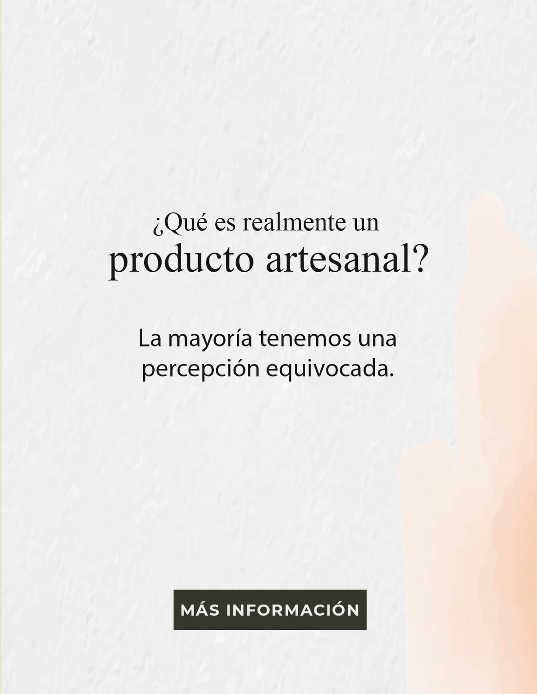 ¿Qué es un producto artesanal?