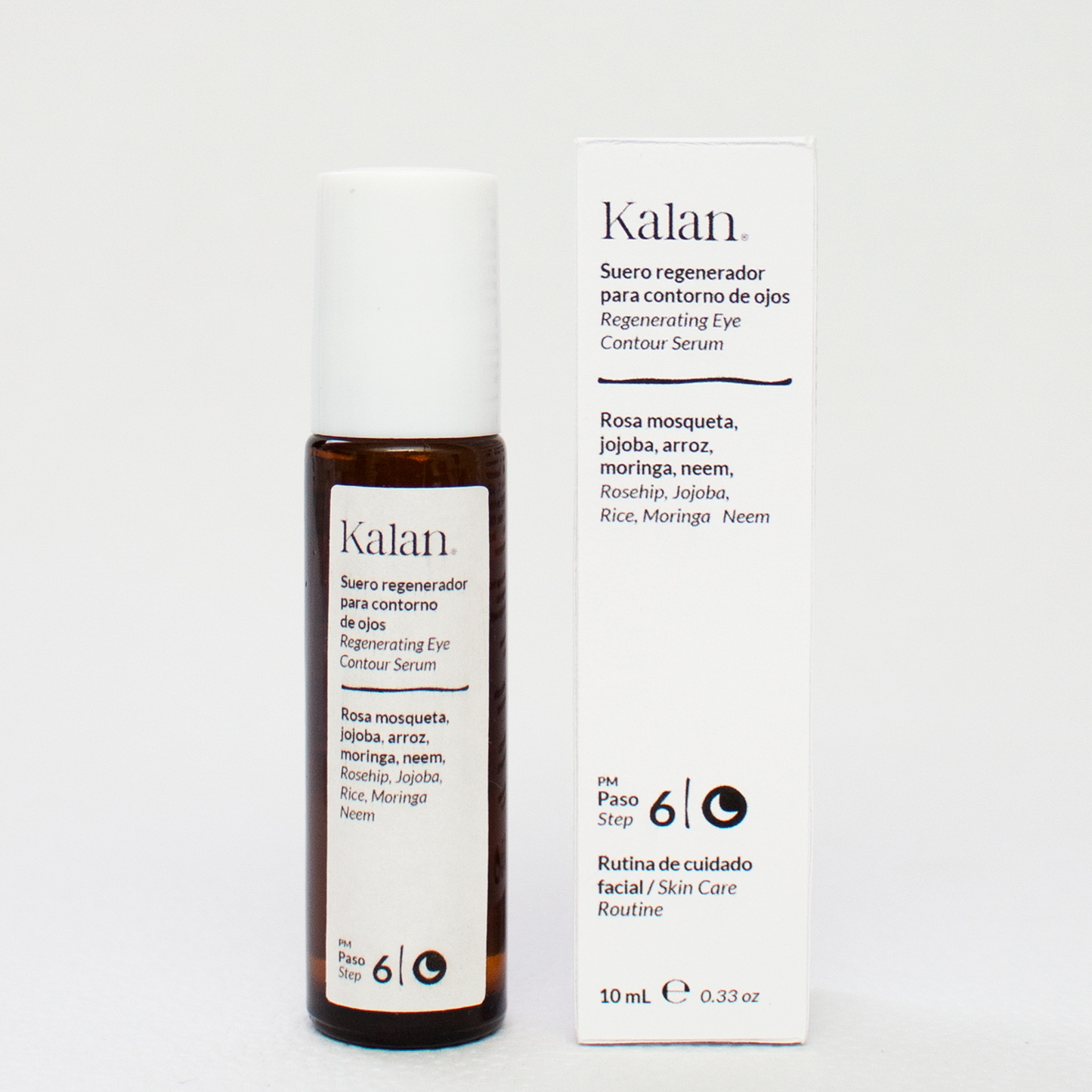 KALAN Suero Regenerador para Contorno de Ojos (Rosa Mosqueta + Jojoba + Arroz + Moringa + Neem) 10 mL.