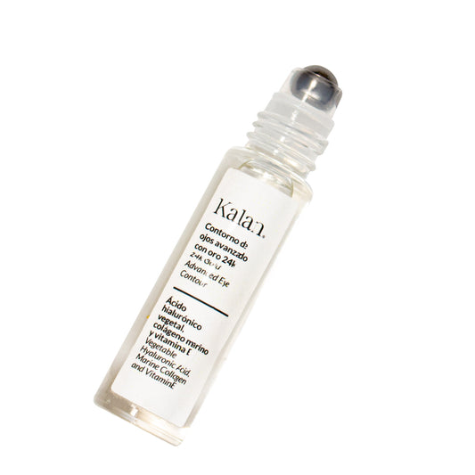 KALAN Contorno de Ojos Premium (Ácido Hialurónico Vegetal + Colágeno Marino + Vitamina E + Oro 24k) 10mL.
