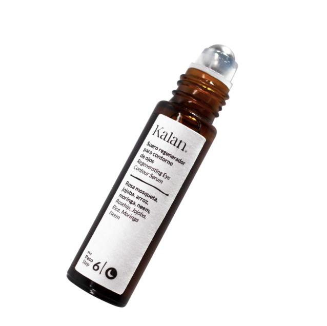 KALAN Suero Regenerador para Contorno de Ojos (Rosa Mosqueta + Jojoba + Arroz + Moringa + Neem) 10 mL.