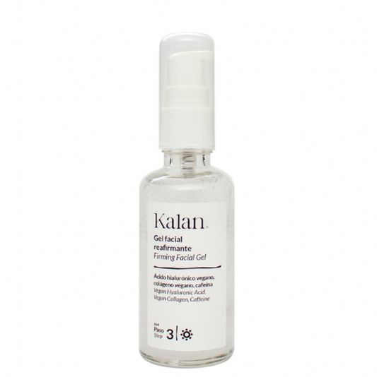 KALAN Gel Facial Reafirmante (Ácido Hialurónico Vegano + Colágeno Vegano + Cafeina + Vitamina C) 50 mL.