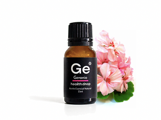 HEALTH DROP AROMATERAPIA - Aceite Esencial Natural - Geranio (Pelargonium graveolens) 15 mL.