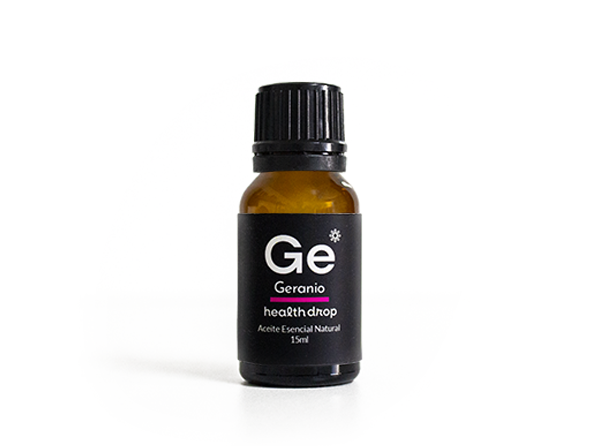 HEALTH DROP AROMATERAPIA - Aceite Esencial Natural - Geranio (Pelargonium graveolens) 15 mL.