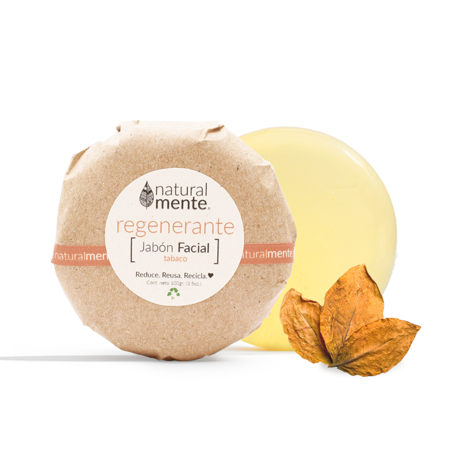 NATURALMENTE Jabón Facial Regenerante Tabaco 85 gr.
