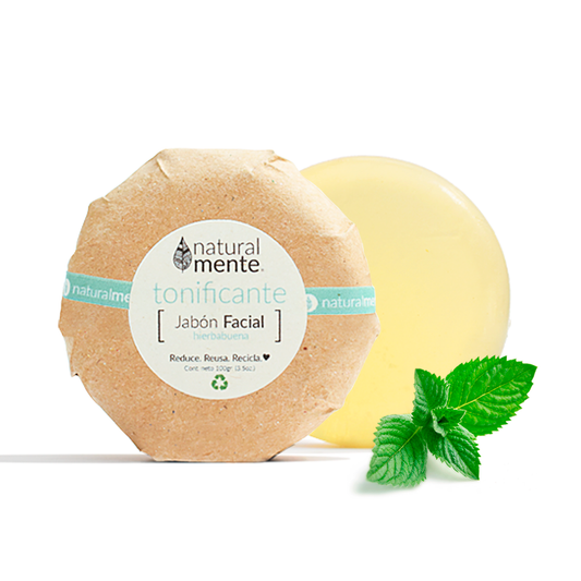 NATURALMENTE Jabón Facial Tonificante Hierbabuena 85 gr