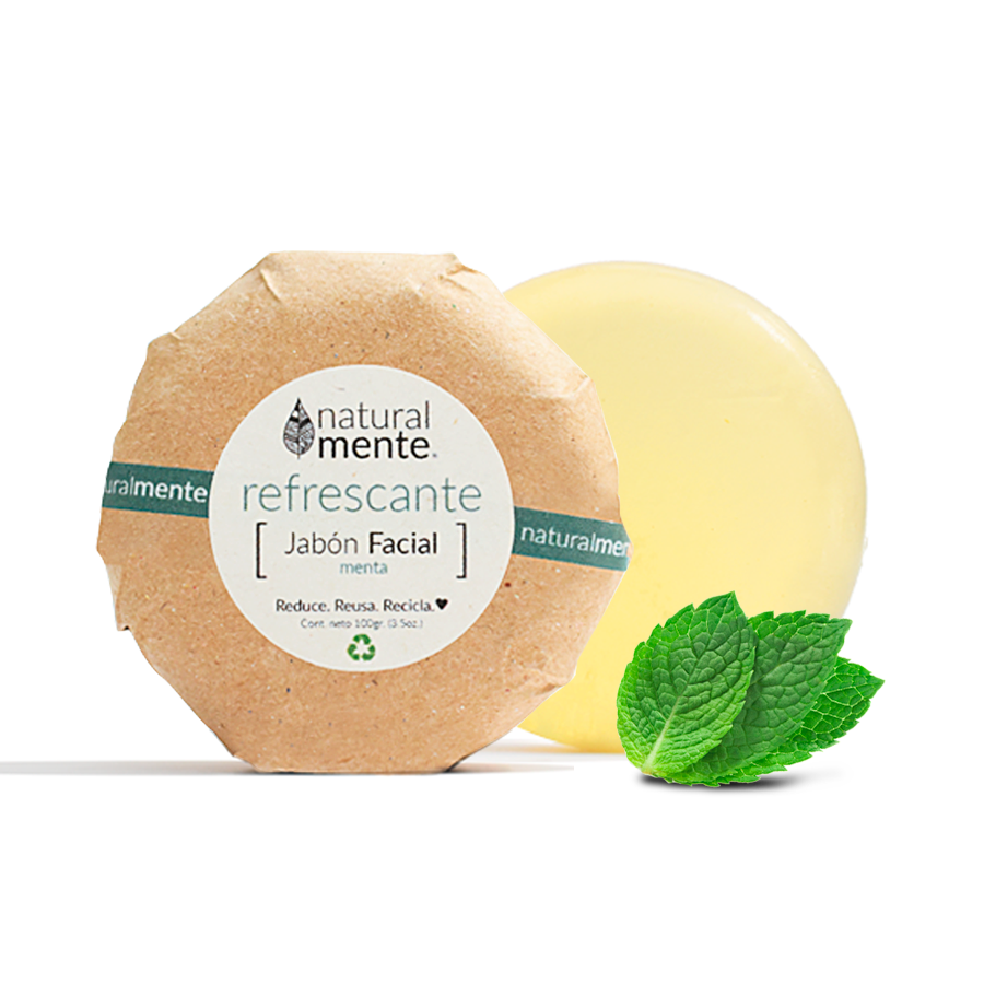 NATURALMENTE Jabón Facial Refrescante Menta 85 gr.