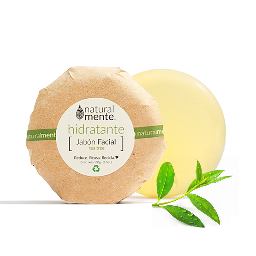 NATURALMENTE Jabón Facial Hidratante Tea Tree 85 gr.