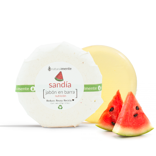 FAMILIA NATURAL Jabón Natural Infantil en Barra - Sandía 100 gr.