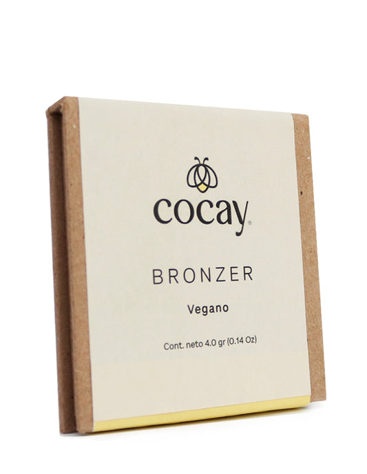COCAY Bronzer Vegano Natural - Contenedor Ecológico de Cartón