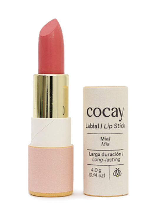 COCAY Labial Vegano Natural - Color Nude - Envase Ecológico de Cartón 4 gr.
