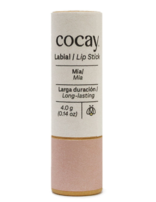 COCAY Labial Vegano Natural - Color Nude - Envase Ecológico de Cartón 4 gr.