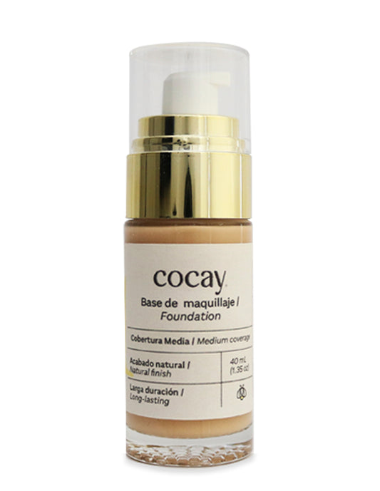 COCAY Maquillaje Vegano Natural - Tono 1 (Extra Claro) 40 mL.