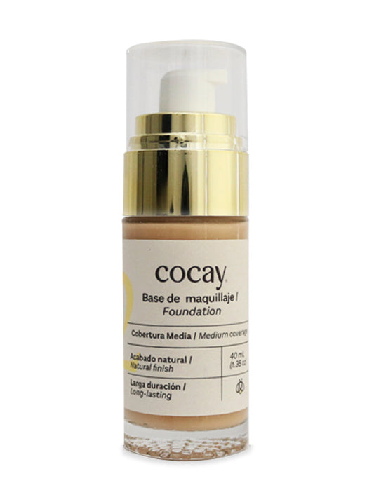 COCAY Maquillaje Vegano Natural - Tono 3 (Medio) 40 mL.