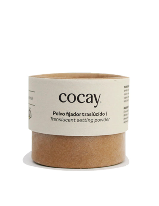 COCAY Polvo Matificador Vegano Natural - Traslúcido - Envase Ecológico de Cartón 20 gr.