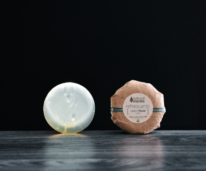 NATURALMENTE Jabón Facial Refrescante Menta 85 gr.