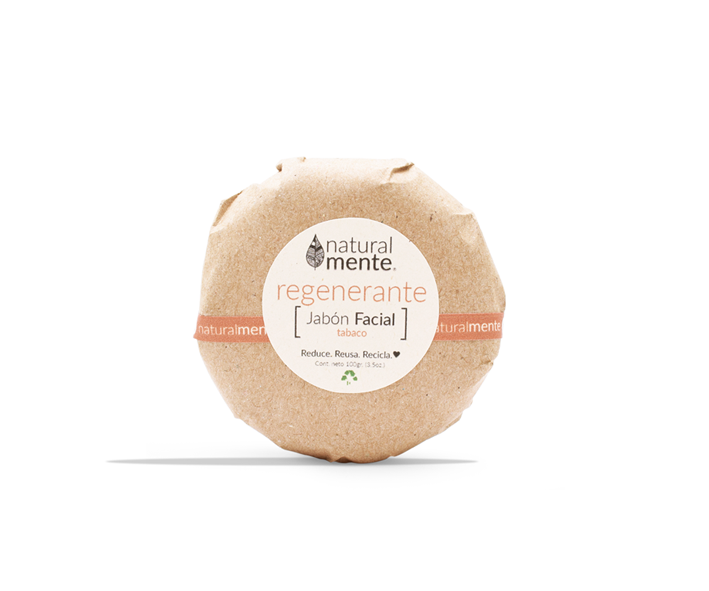 NATURALMENTE Jabón Facial Regenerante Tabaco 85 gr.