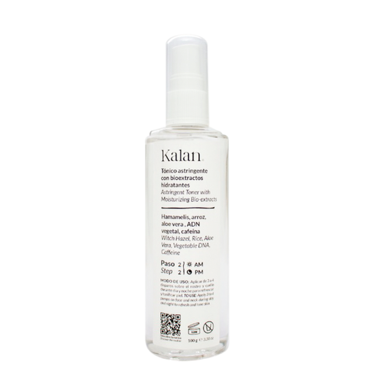 KALAN Tónico Astringente (Bioextractos + Aloe Vera + ADN Vegetal + Cafeina) 100 mL.