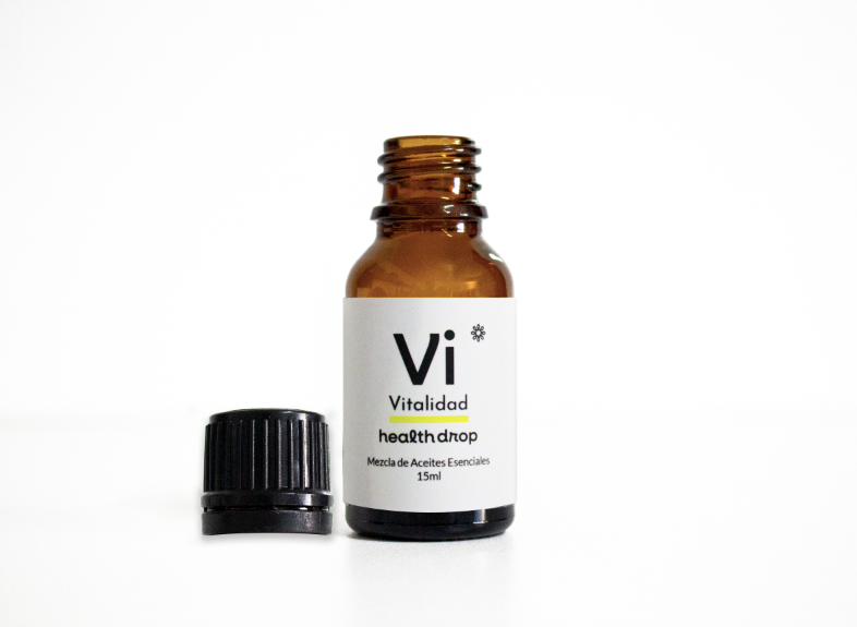 HEALTH DROP AROMATERAPIA - Mezcla de Aceites Esenciales - Vitalidad 15 mL.