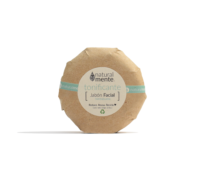 NATURALMENTE Jabón Facial Tonificante Hierbabuena 85 gr
