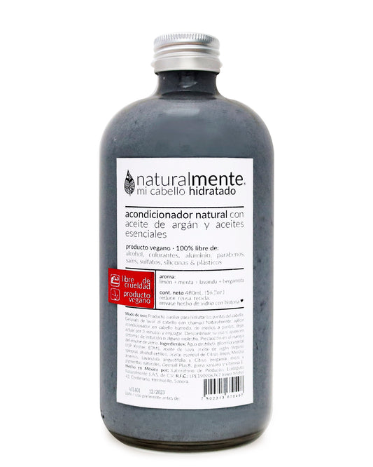 NATURALMENTE - Acondicionador Aroma Fresco con Aceite de Argán y Vitamina E