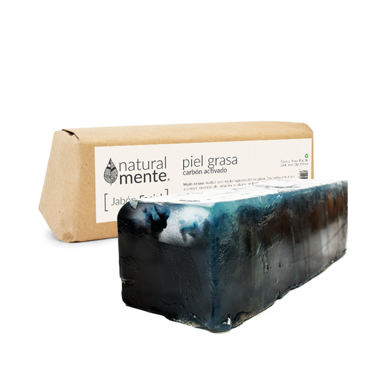 Activated Charcoal Oily Skin Facial Soap - 1Kg Bar.