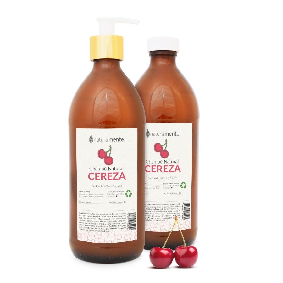 FAMILIA NATURAL Champú Natural Infantil - Cereza 480 mL.