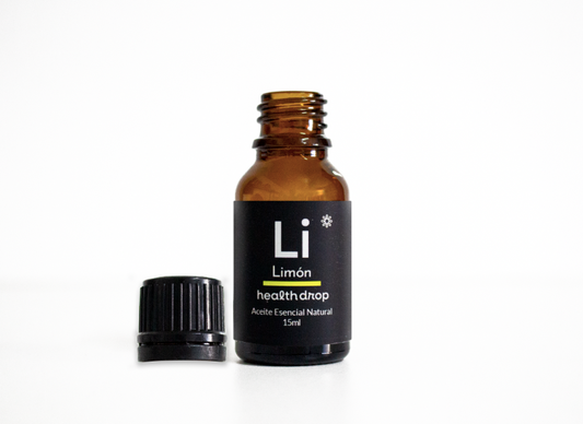 HEALTH DROP AROMATERAPIA - Aceite Esencial Natural - Limón (Citrus limonum) 15 mL.