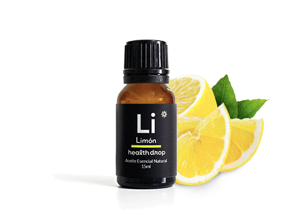 HEALTH DROP AROMATERAPIA - Aceite Esencial Natural - Limón (Citrus limonum) 15 mL.