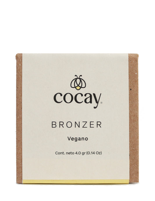 COCAY Bronzer Vegano Natural - Contenedor Ecológico de Cartón