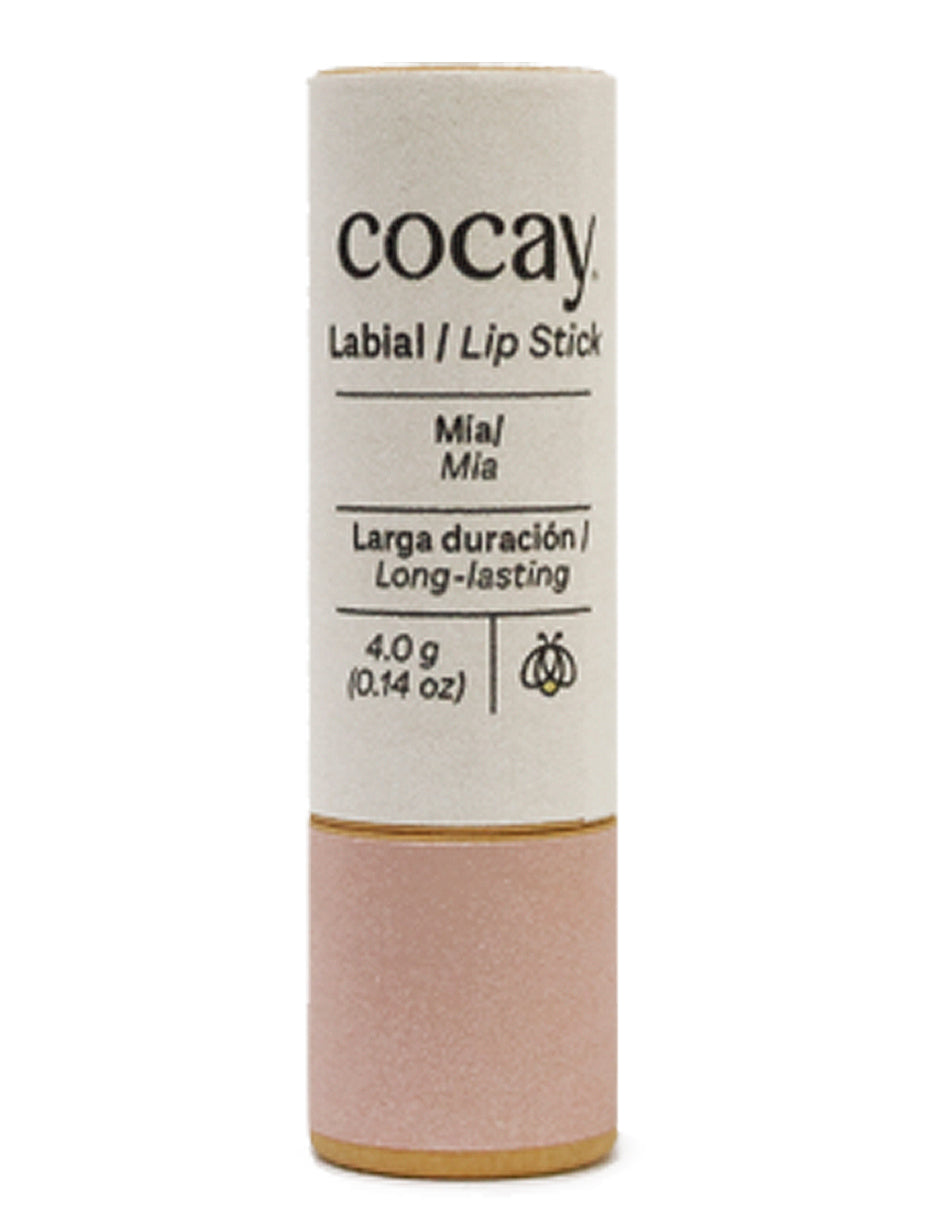 COCAY Labial Vegano Natural - Color Nude - Envase Ecológico de Cartón 4 gr.