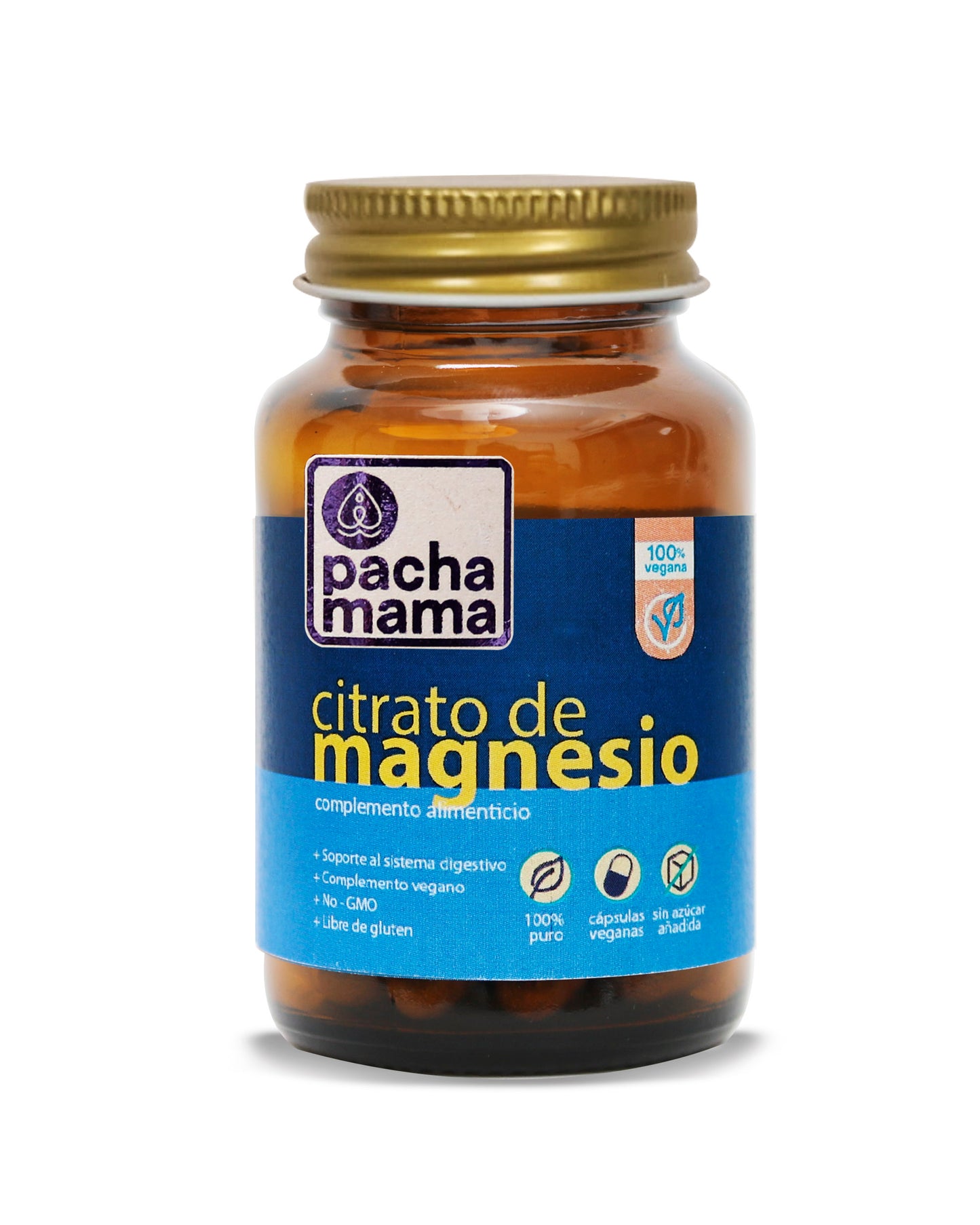 PACHAMAMA - Citrato de Magnesio - 500mg - 30 Cápsulas Vegetales