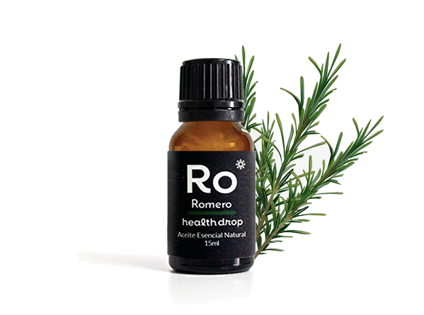 HEALTH DROP AROMATERAPIA - Aceite Esencial Natural - Romero (Rosmarinus officinalis) 15 mL.