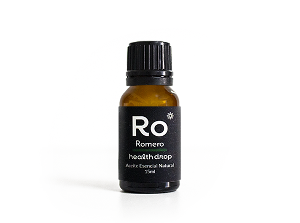HEALTH DROP AROMATERAPIA - Aceite Esencial Natural - Romero (Rosmarinus officinalis) 15 mL.