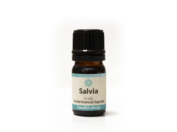 HEALTH DROP AROMATERAPIA SAGRADA - Aceite Esencial Natural - Salvia Española (Salvia lavandulifolia) 5 mL.
