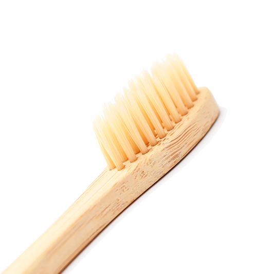 Bamboo Toothbrush With Natural Color Bristles