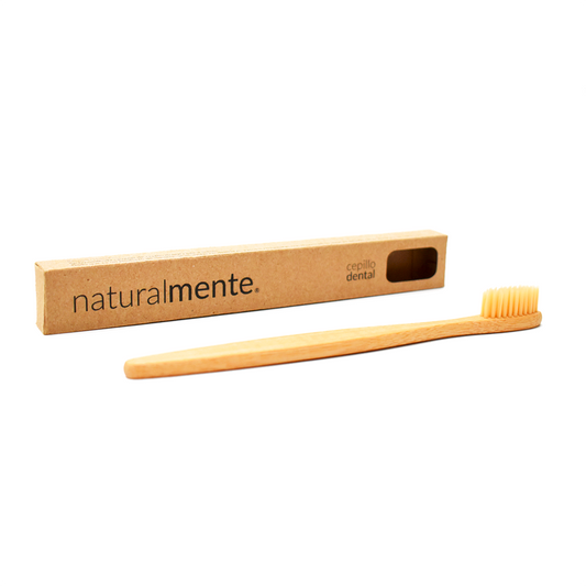 Bamboo Toothbrush With Natural Color Bristles